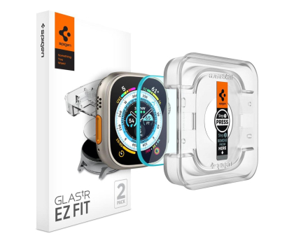 Pasek i akcesoria do zegarków SPIGEN Szkło Hartowane Glas.TR EZ-FIT 2-pack do Apple Watch Ultra